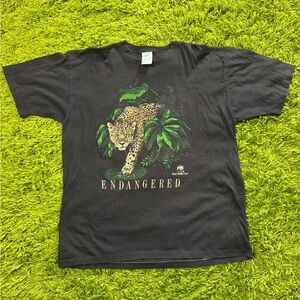 True Vintage Single Stitch Cheetah Endangered T Shirt